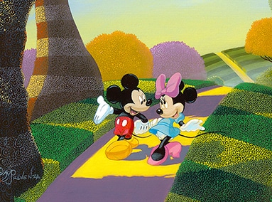 A Walk in the Park (Mickey and Minnie Mouse) – Original Sold