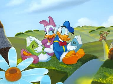 Companionship (Donald and Daisy Duck) ORIGINAL SOLD