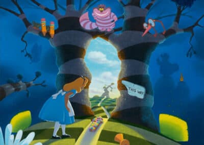 In Through the Outdoor (Alice in Wonderland) – Original Sold