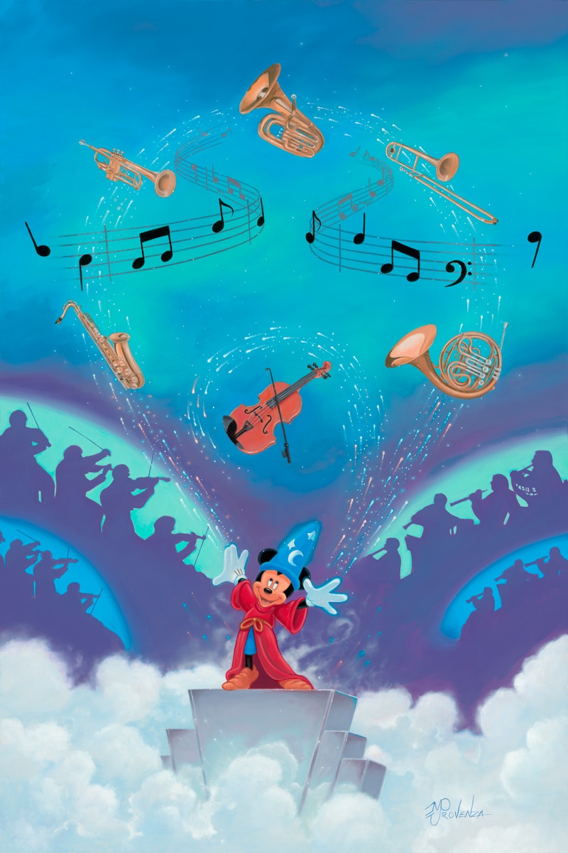 Fantasia Mickey "Maestro" (Oil on Board) 24x18 by Michael Provenza