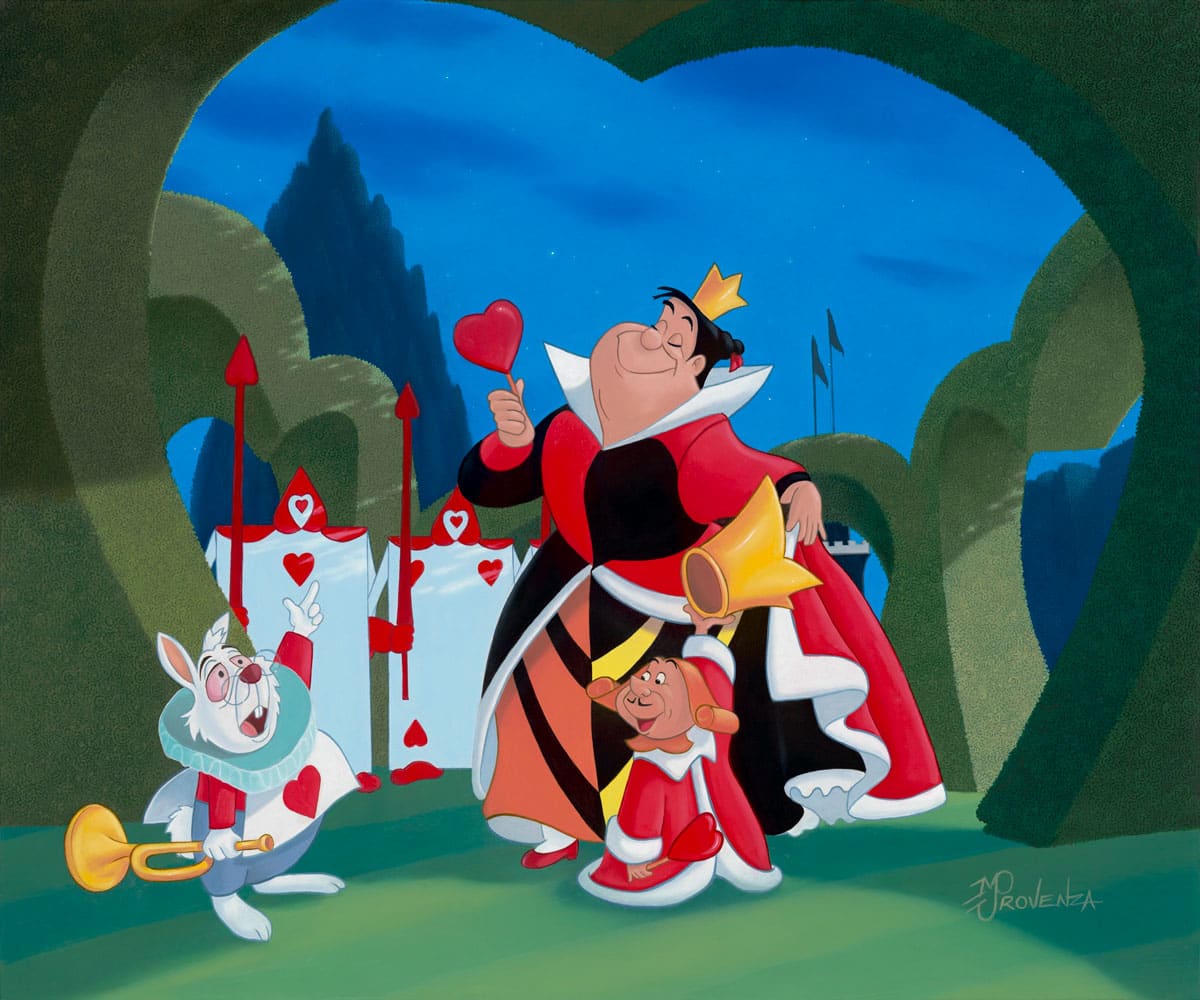 "The Queen of Hearts” (Alice in Wonderland) 20x24 (oil on board) by Michael Provenza