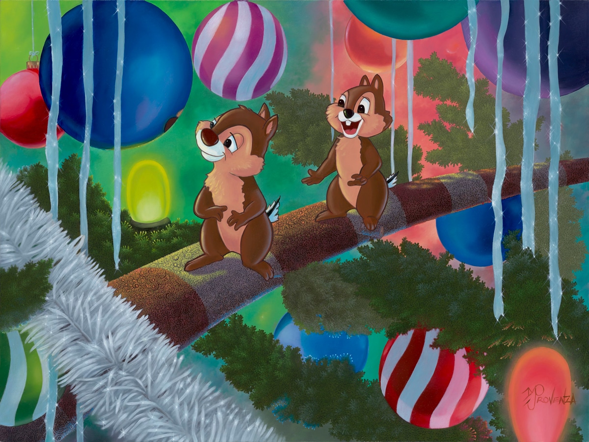 "Celebration Day" (Chip 'n Dale) 18x24 (oil on board) by Michael Provenza